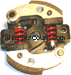 Kupplung 2 Backen aus Kohlefaser Bizetamotor f�r MTA4