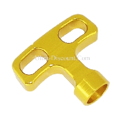 Startergriff aus Aluminium Topqualitt (gold), Ersatzteile Pocket bike