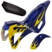 Verkleidung pocket bike cross (Blau / Gelb, Typ 1)