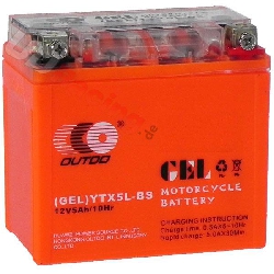 Gel-Batterie fr Skooter Baotian BT49-QT-11 (113x70x110), Ersatzteile Baotian BT49QT-11
