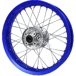 Felge hinten 14'' blau fr dirt bike (Typ 1), Ersatzteile Dirt bike