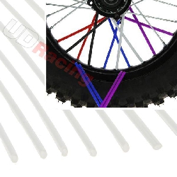 Radspeichen abdeckung fr dirt bike (12 St) - WEISS
