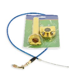 Gasgriff (schnell), gold, Qualittsprodukt + Kabel, blau, Teile Pocket Blata MT4