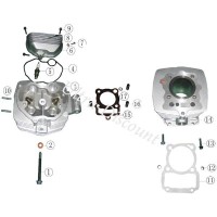 Ventilschutzgehuse fr Dirt bike Motor 200ccm (Alu) Bilder 1