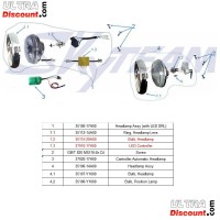 Frontscheinwerfer LED fr Dax Skyteam Skymax 50-125cc Euro4 Bilder 1
