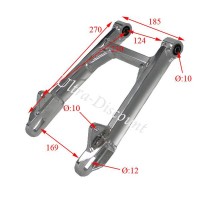 Schwingarm Aluminium Tuning fr Monkey und Gorilla (+4cm) Bilder 1