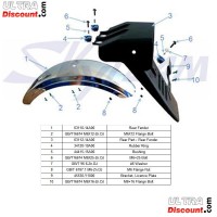 Kotflgel hinten CHROME fr Skyteam Dax Skymax Bilder 1