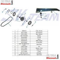 Kettenspannschraube fr Dax 50 ccm bis 125 ccm (typ 1) Bilder 1