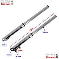 Gabelholme fr pocket bike cross Silber (Typ 1) Bilder 1
