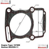Fudichtung fr Quad Bashan Motor 250ccm (BS250S-11) Bilder 1
