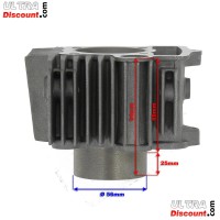 Zylinder-Set aus Aluminium fr ATV 110ccm ( 1P52FMH ) Bilder 2