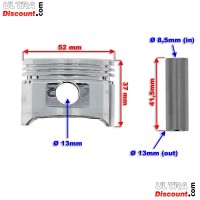 Zylinder-Set aus Aluminium fr ATV 110ccm ( 1P52FMH ) Bilder 3