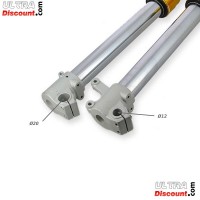 Gabelholme Qualittsprodukt 800mm, doppelte Einstellung, 12/20mm Radachsen - Gold Bilder 1