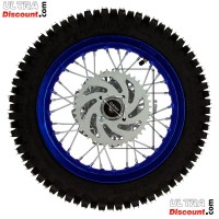 Rad hinten 12'', blau, (Spikes 12 mm) fr dirt bike AGB27 Bilder 2