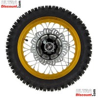 Rad hinten 12'', gold, (Spikes 12 mm) fr dirt bike AGB27 Bilder 1