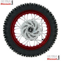 Rad hinten 12'', rot, (Spikes 12 mm) fr dirt bike AGB27 Bilder 2