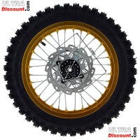 Rad hinten komplett 14'', gold, fr dirt bike AGB30 Bilder 1