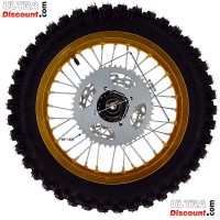 Rad hinten komplett 14'', gold, fr dirt bike AGB30 Bilder 2