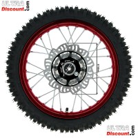 Rad vorn 14'', rot, Spikes 10 mm, fr dirt bike AGB27 Bilder 1