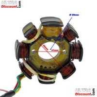 Stator fr chinesischen Skooter 50 ccm, 4-Taktmotor (5 Kabel) Bilder 1