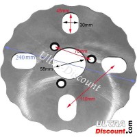 Bremsscheibe hinten fr Quad der Shineray 250 ccm ST-9E Bilder 1