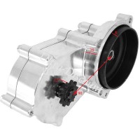 Reduziergetriebe Chrom doppelt Kette fr pocket bike cross (8mm) Bilder 1