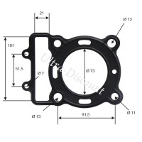 Zylinderkopfdichtung fr Quad-Motor Shineray 300 ccm (XY300ST-5E) Bilder 1