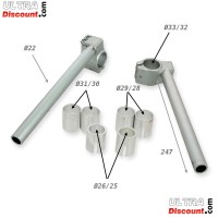 Lenker, Tuning Stummellenker Blau fr pocket bike (Typ 3 ) Bilder 1