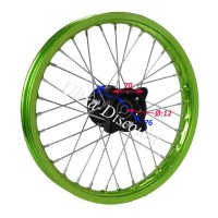Felge vorn 14'', Grn, fr dirt bike (Typ 2) Bilder 1