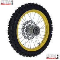 Rad vorn komplett 14'', gold, fr dirt bike AGB29 Bilder 1