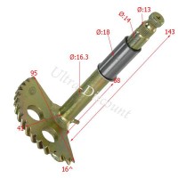 Kickstarterachse fr Shineray Quad 200 ccm (XY200ST-6A) Bilder 1