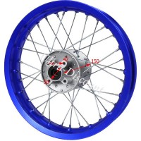 Felge hinten 14'' blau fr dirt bike (Typ 1) Bilder 2