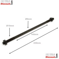 Achse Hinterrad 10x230mm + Muttern amerikanischer Schritt fr pocket bike Bilder 1