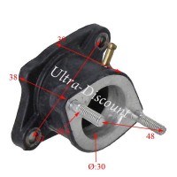 Ansaugstutzen fr Motor 200 - 250 ccm mit Wasserkhlung Bilder 1