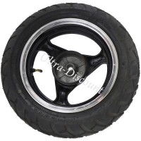 Rad hinten komplett fr Jonway Skooter (schwarz) Bilder 1