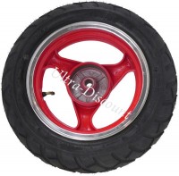Rad hinten komplett fr Jonway Skooter 50 ccm(rot) Bilder 1