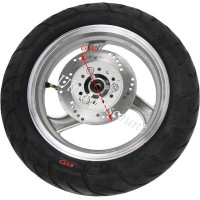 Rad vorn komplett fr chinesischen Skooter (Silber - typ 2) Bilder 1