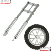Gabel fr pocket bike cross silber Bilder 2