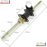 Achse hinten �19 f�r Quad 110cc Bigfoot Bilder 1