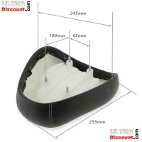 Schwarzer Sattel fur motoroller Mini Citycoco Bilder 1