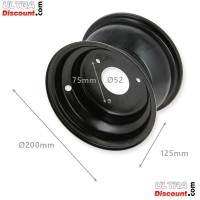 Felge fr Quad Bigfoot 125cc schwarz, 16x8-7 Bilder 1