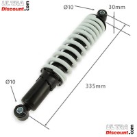 Stodmpfer hinten fr Quad Shineray 200ST-9 (Wei-Schwarz , 335 mm) Bilder 1