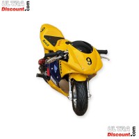 Pocket Bike 49ccm Hohe Qualitt Gelb und Blau Bilder 2