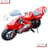 Pocket Bike 49ccm Hohe Qualitt rot und wei Bilder 2