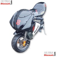 Pocket Bike 49ccm Hohe Qualitt Schwarz und wei Bilder 2