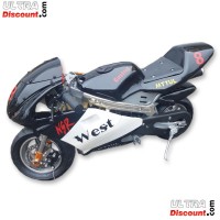 Pocket Bike 49ccm Hohe Qualitt Schwarz und wei Bilder 3