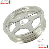 Alu Felge fr Monkey und Gorilla 50 ccm bis 125 ccm (2.50-2.75x10) type3 Bilder 1