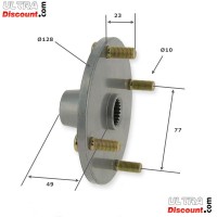 Radnabe hinten fr Quad Shineray 250 STXE typ 3 Bilder 1