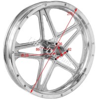 Felge hinten fr Pocket bike cross (10'', Typ 1) Bilder 1