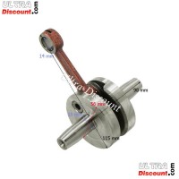 Kit 53 ccm 4 Schleusen + Kurbelwelle Racing Achse 10 mm (Typ B rot) Bilder 1